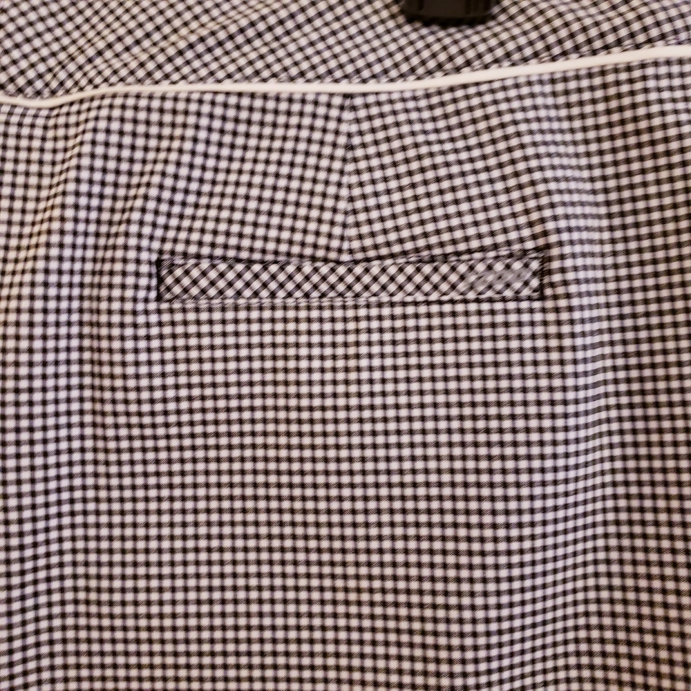 IZOD Skirt Women 8 Black Golf PerformX Black White Check Skort Stretch Active - Picture 9 of 9